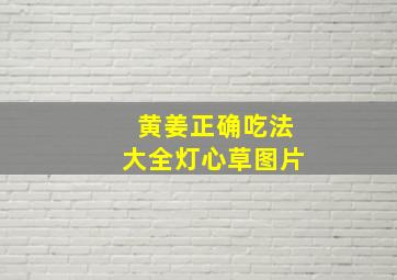 黄姜正确吃法大全灯心草图片