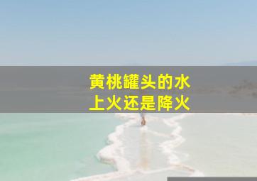 黄桃罐头的水上火还是降火