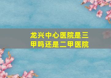 龙兴中心医院是三甲吗还是二甲医院